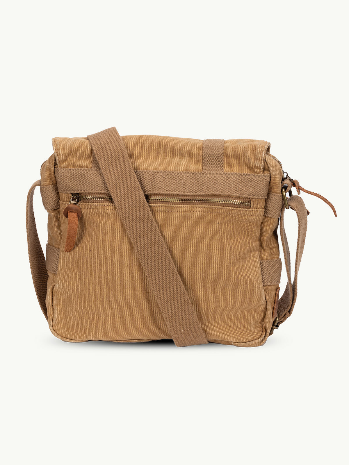 scippis metro bag – stevige canvas schoudertas met leren accenten