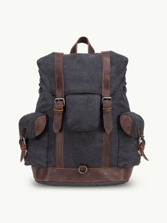 scippis wanderlust rugzak – outdoor rugzak van canvas en leer