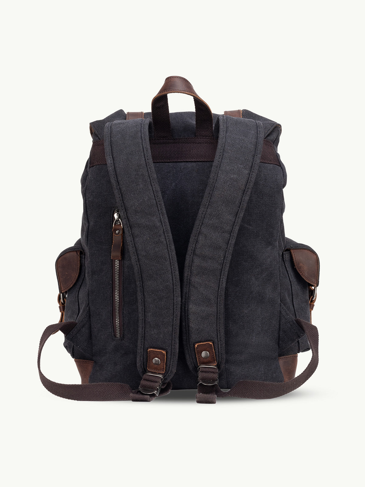 scippis wanderlust rugzak – outdoor rugzak van canvas en leer