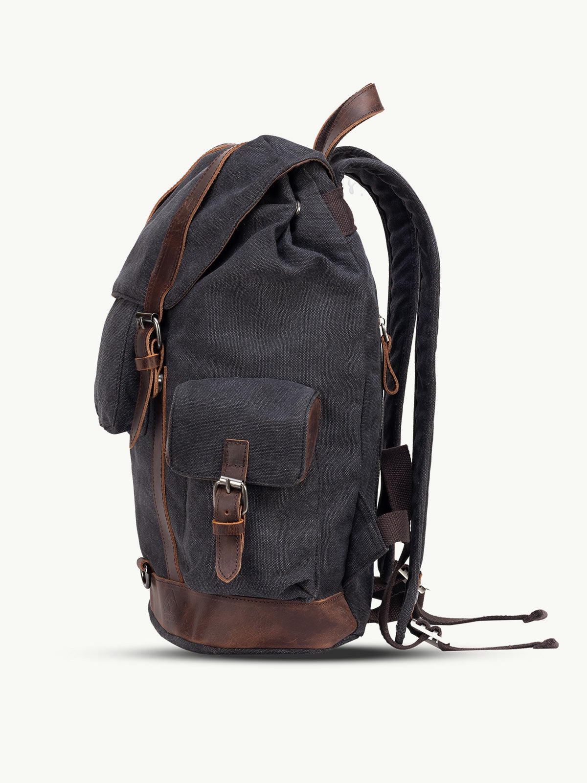 scippis wanderlust rugzak – outdoor rugzak van canvas en leer