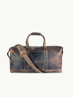 scippis duffel bag alabama – grote weekendtas van canvas en leer