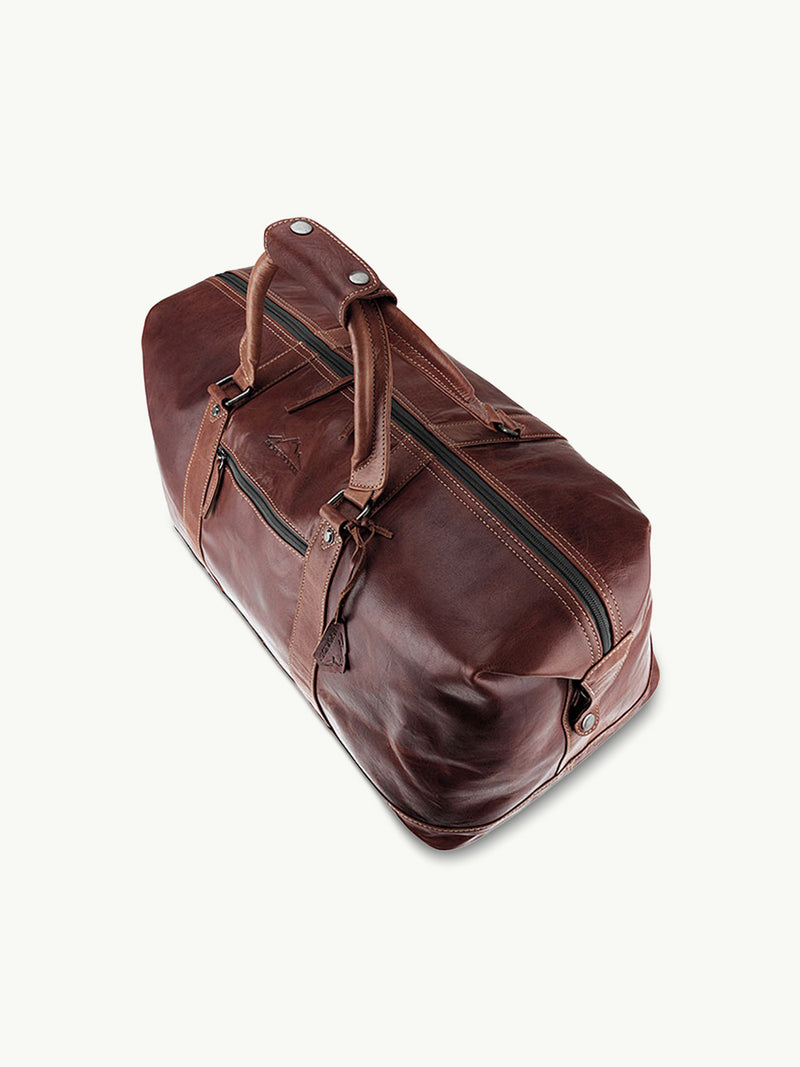 scippis duffel bag alabama – grote weekendtas van canvas en leer
