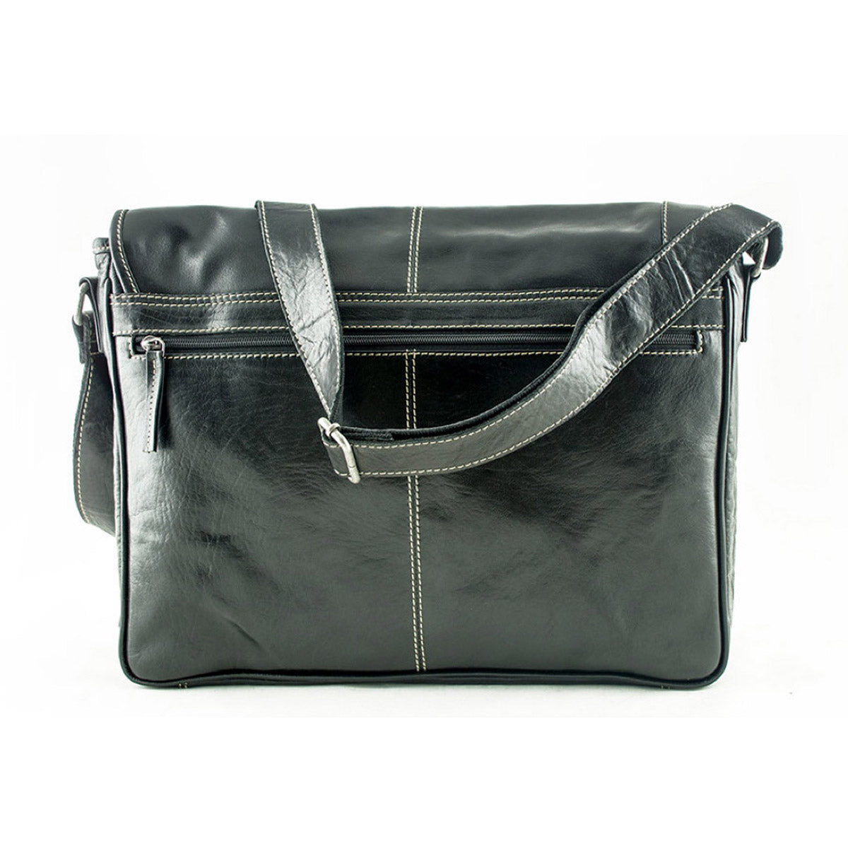 scippis messenger bag atlanta – stijlvolle schoudertas van canvas met leer