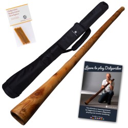 Australian Treasures - DIDGERIDOO WOOD 130cm - didgeridoo with  aboriginalpaintings. Didgeridoo for beginner : Musical Instruments