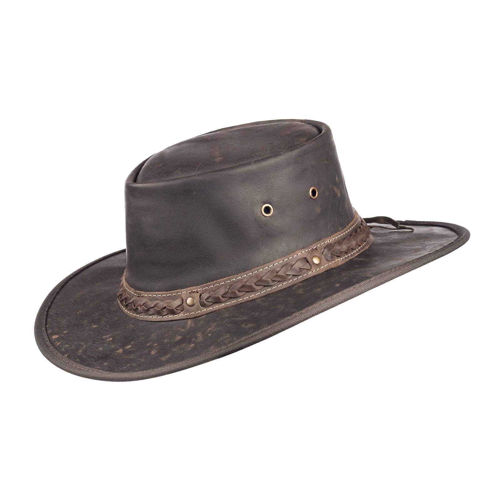 Leatherick Cowboyhoeden voor heren - gevlochten westerse Leatherick Cowboyhoeden voor heren - gevlochten westerse