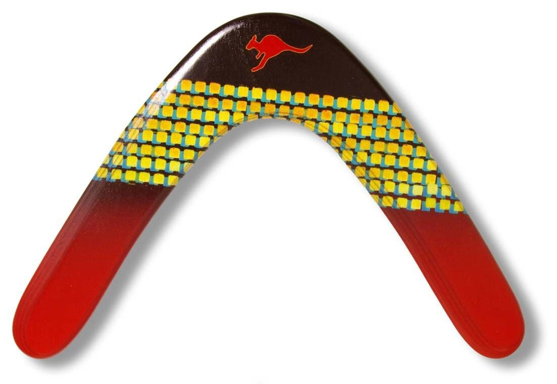hotsports boemerang boomer – klassieke houten boemerang voor beginners