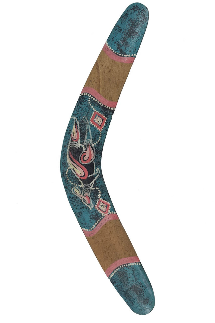 Boemerang Kangaroo – Houten Boemerang 40 cm met Kangaroe Motief