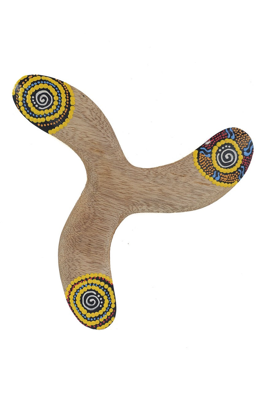 Boemerang Air Geel – Lichtgewicht 3-Blads Boemerang voor Kinderen (22 cm)