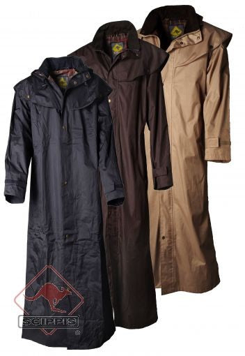 Scippis Stockman Regenjas – Gevoerde Lange Outdoorjas met Capuchon