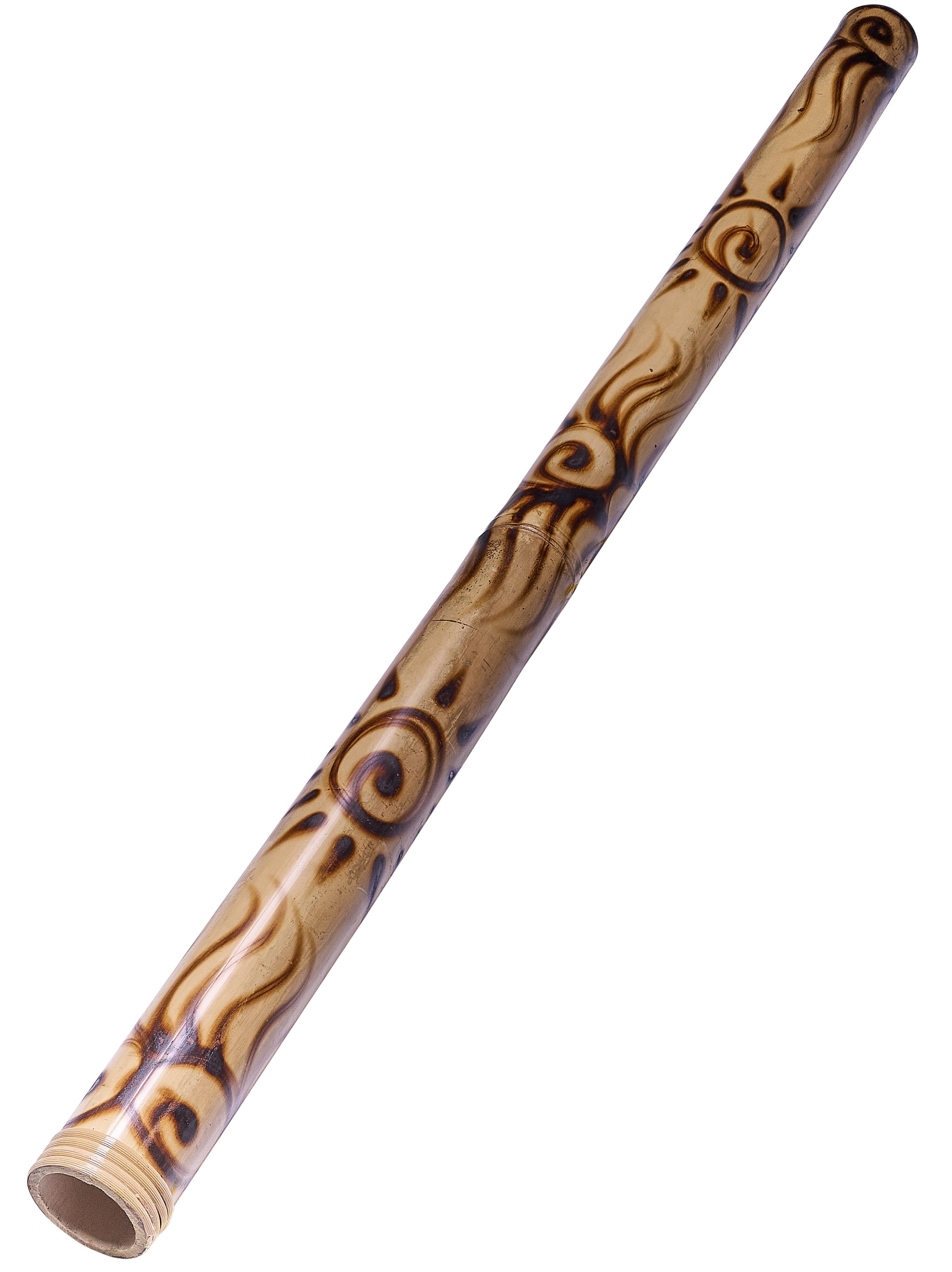 Bamboo Didgeridoo 120cm – Blank/Burned Look for Beginners. Low tone 
