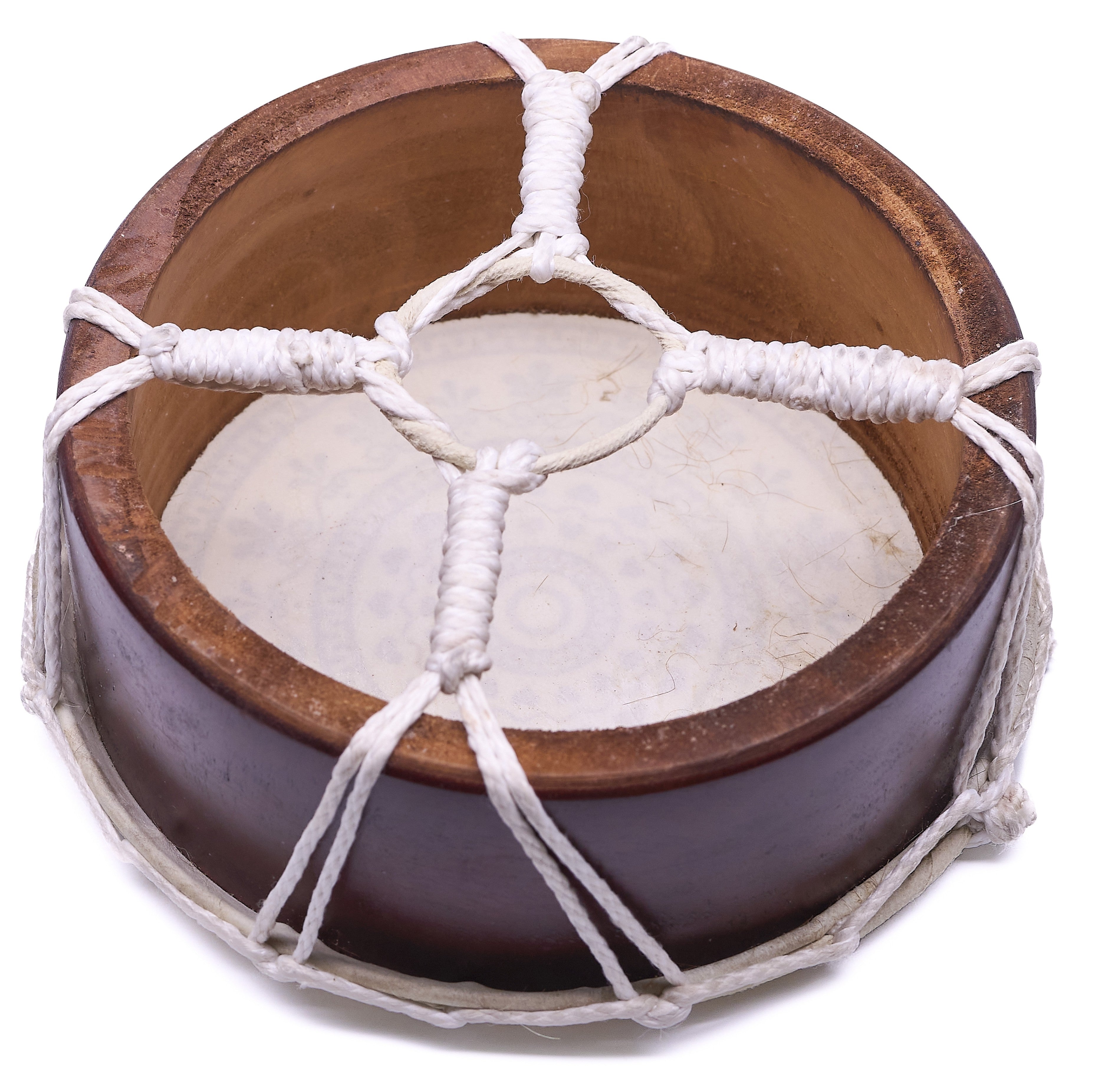 Hand drum 20cm – Ancient Spirits Motif, Compact and Symbolic 