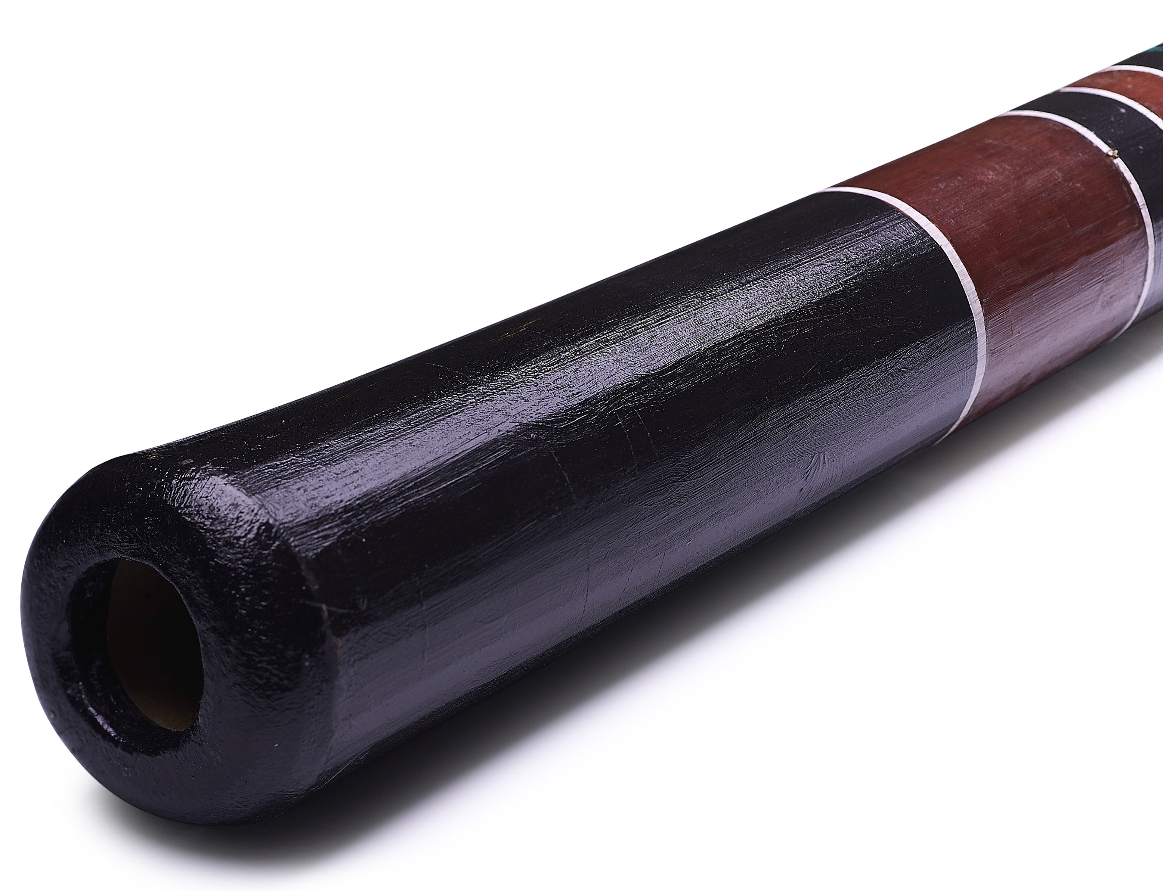 Bamboo Didgeridoo 120cm – Green Gekko Design with Warm Low Tone 