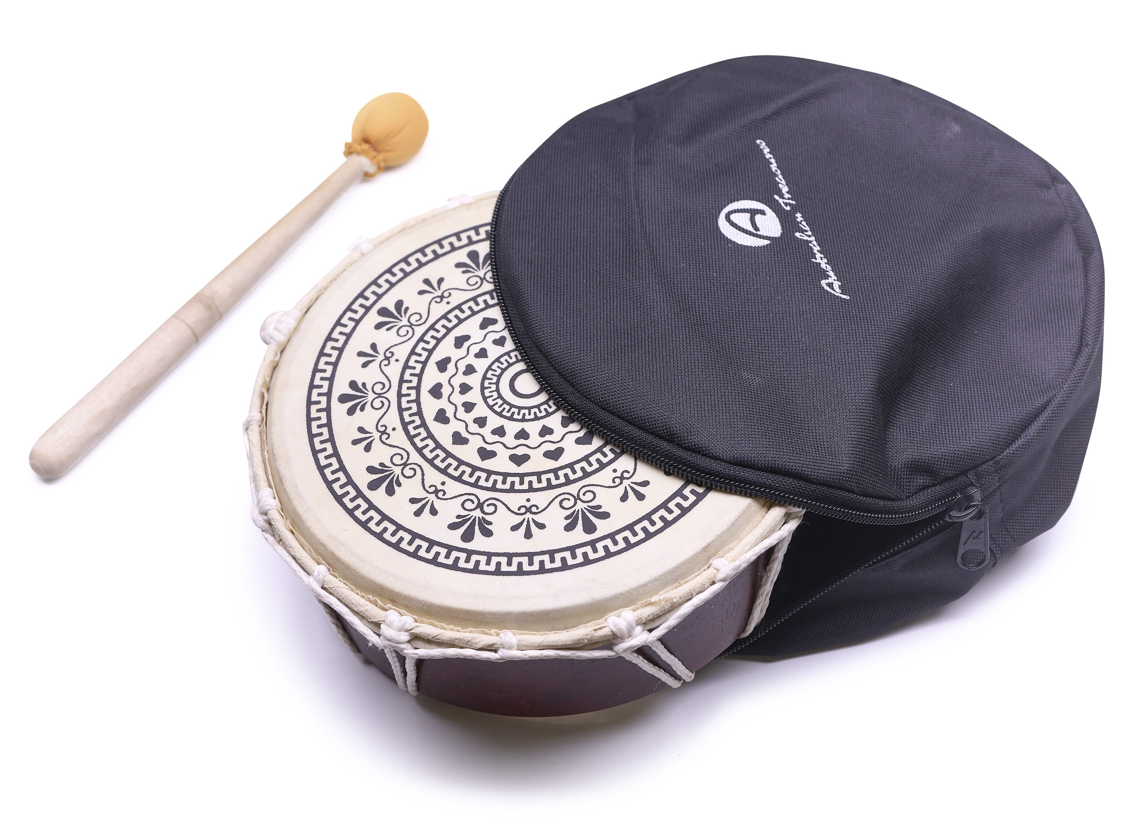 Hand drum 20cm – Ancient Spirits Motif, Compact and Symbolic