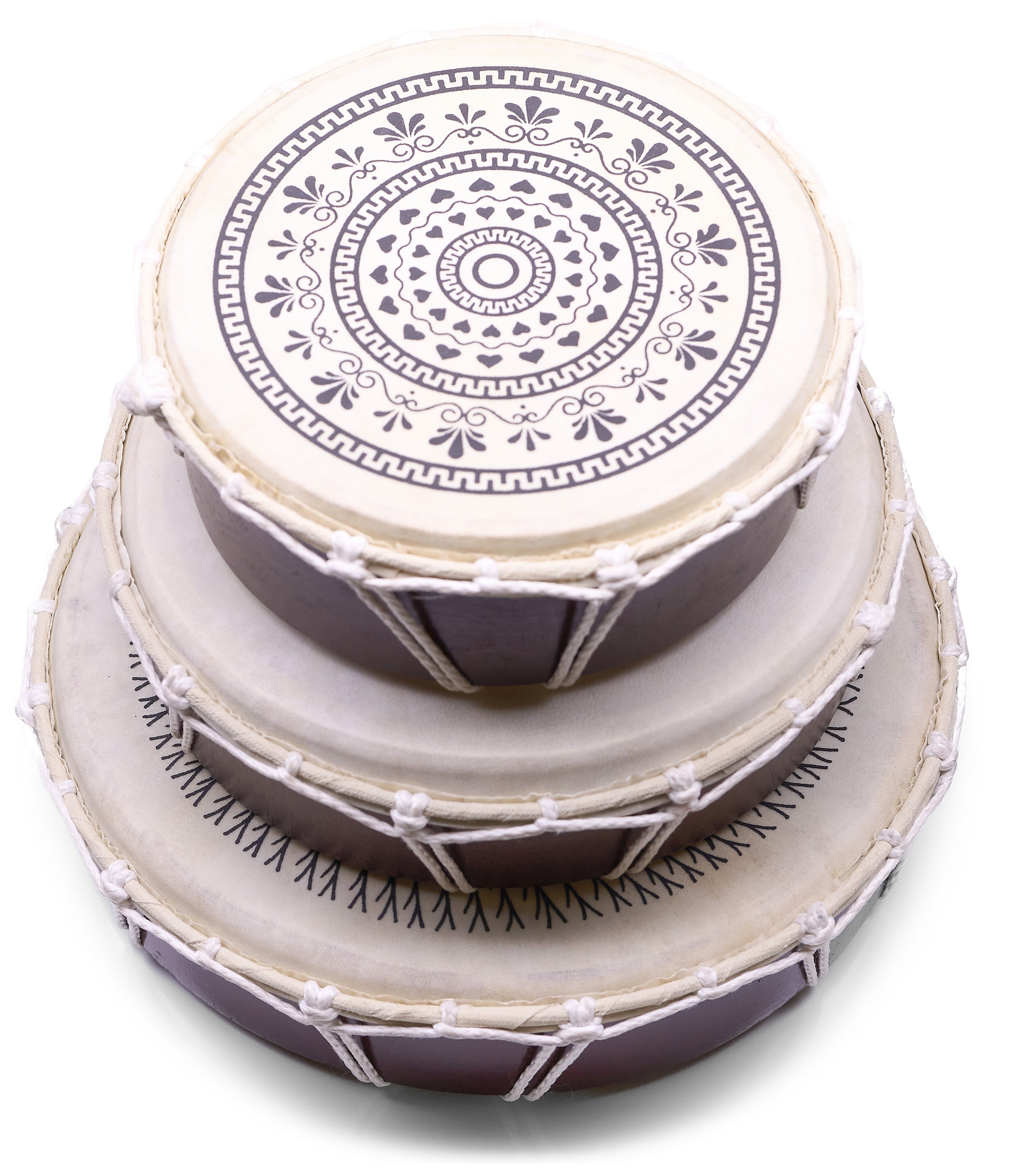 Hand Drum Set – 3 Sizes (20/25/30cm) for Rhythm and Sound Play