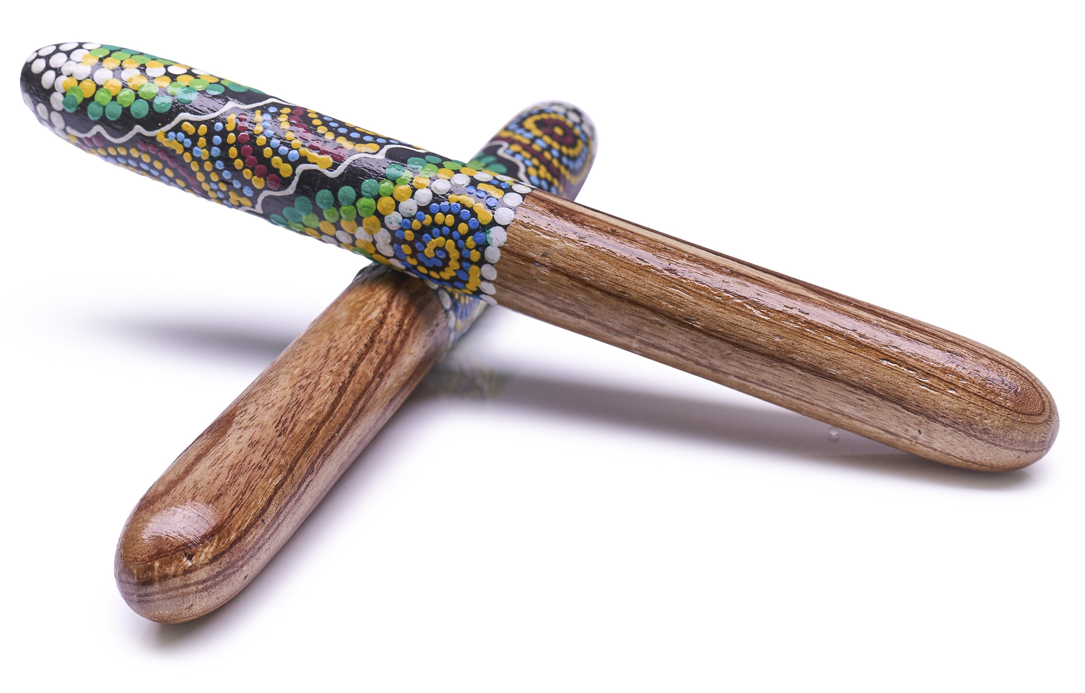 Clapsticks Dreamtime – Aboriginska motiv med andlig symbolik 