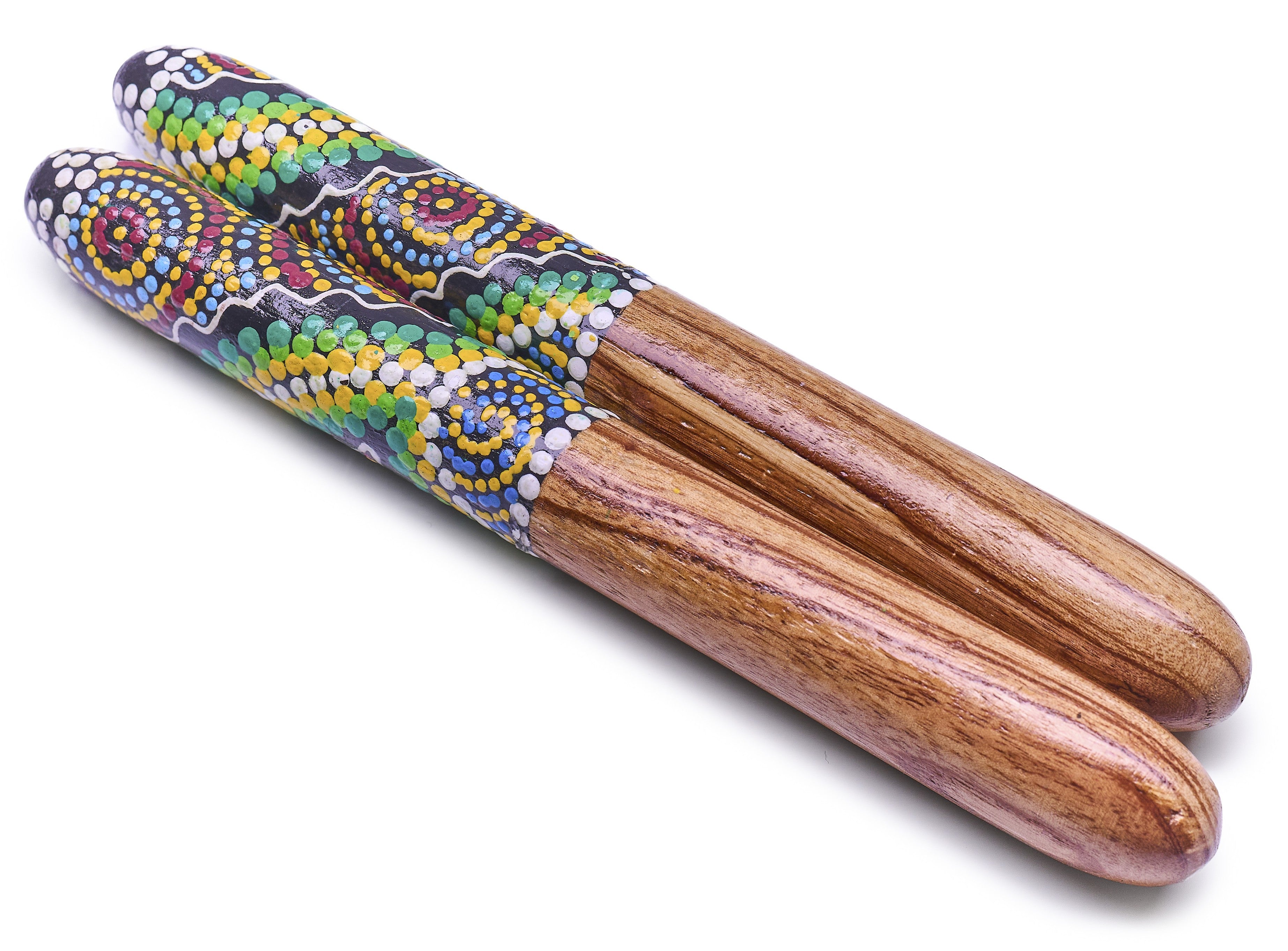 Clapsticks Dreamtime – Aboriginska motiv med andlig symbolik 