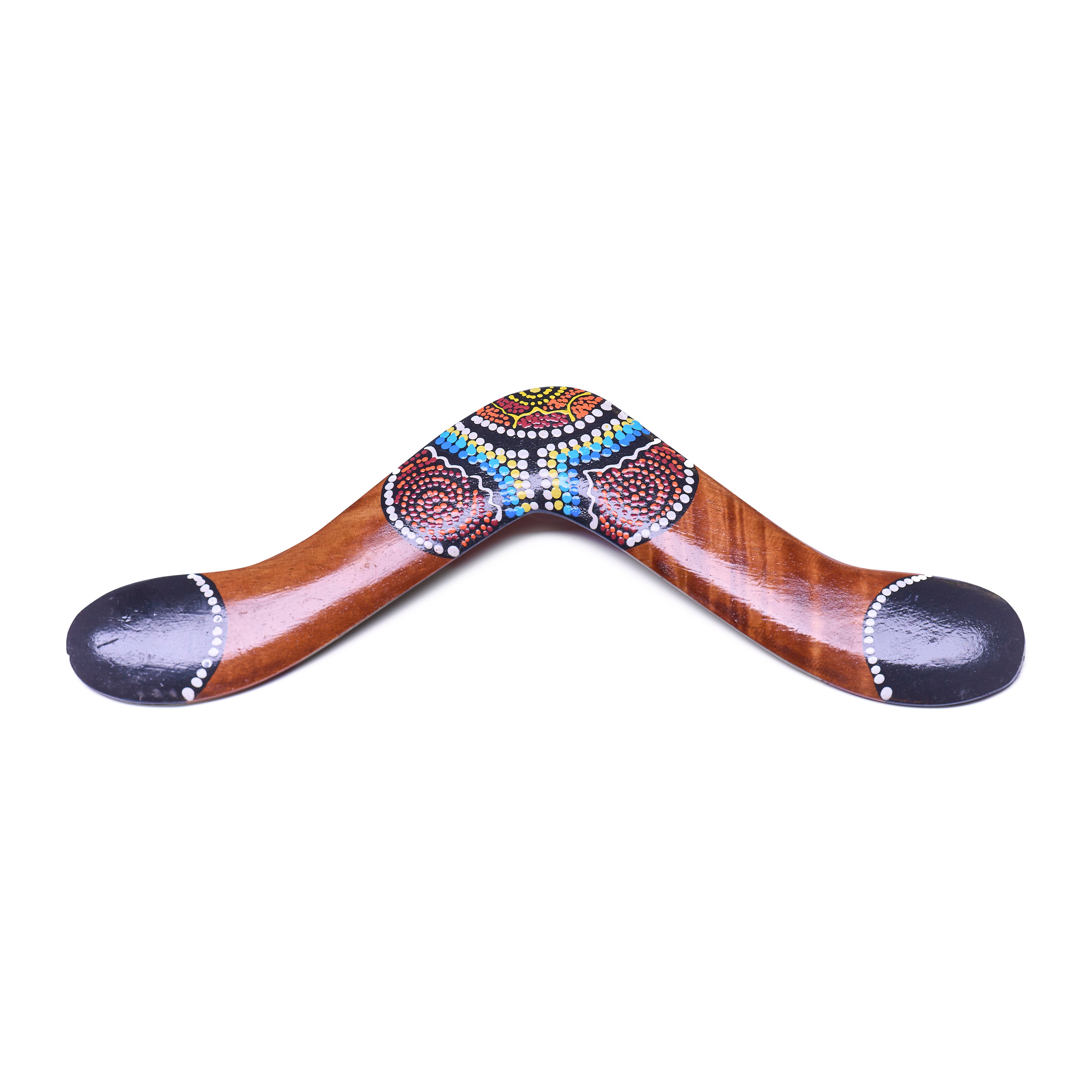 Boemerang Wide Tip – Robuust Houten Ontwerp met Brede Uiteinden (40 cm)