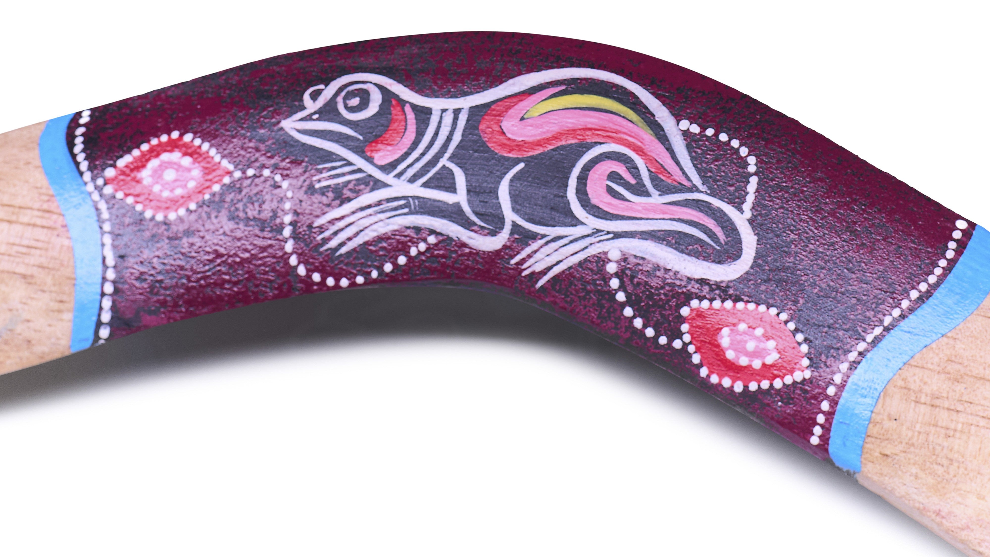 Bumerang Groda – Lekfull 40 cm Träbumerang med Groddesign 