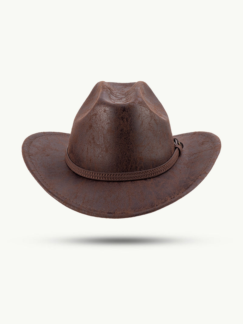 scippis ironwood hoed – robuuste polyester hoed met authentieke leren look
