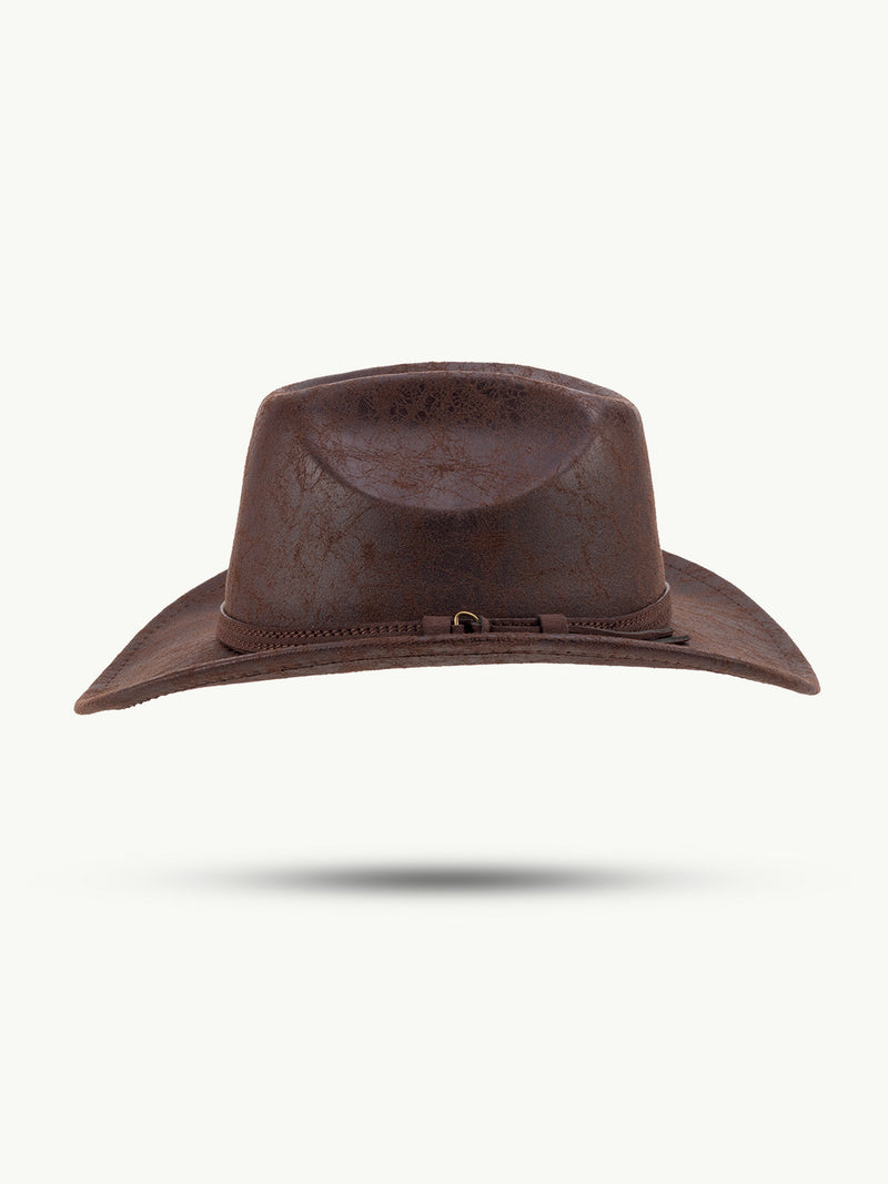 scippis ironwood hoed – robuuste polyester hoed met authentieke leren look