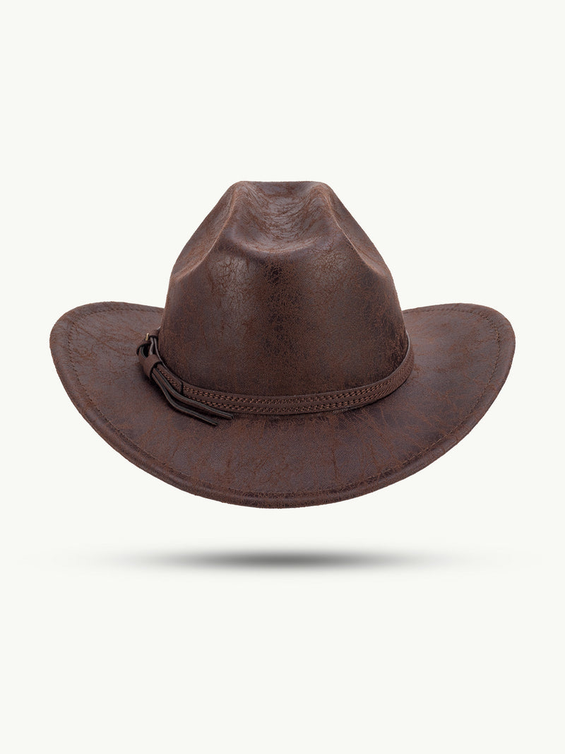 scippis ironwood hoed – robuuste polyester hoed met authentieke leren look