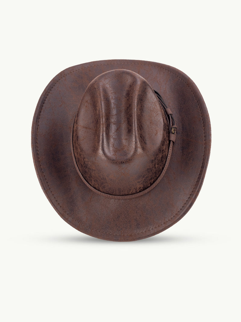 scippis ironwood hoed – robuuste polyester hoed met authentieke leren look