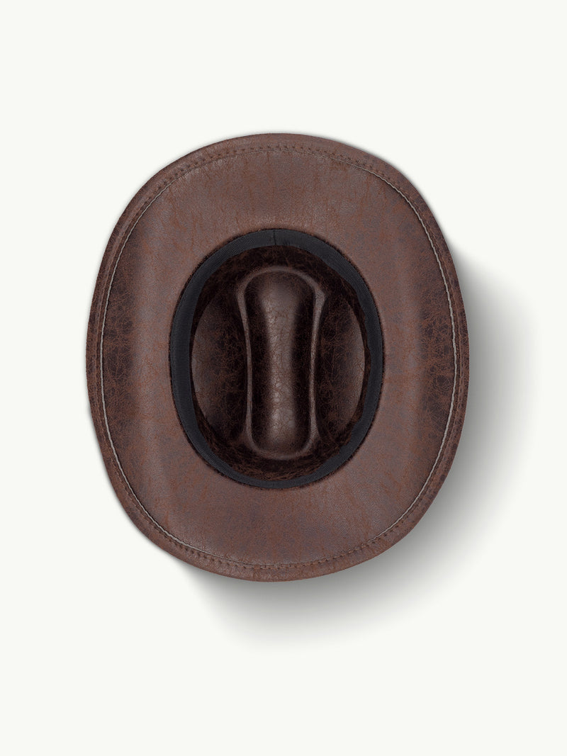 scippis ironwood hoed – robuuste polyester hoed met authentieke leren look