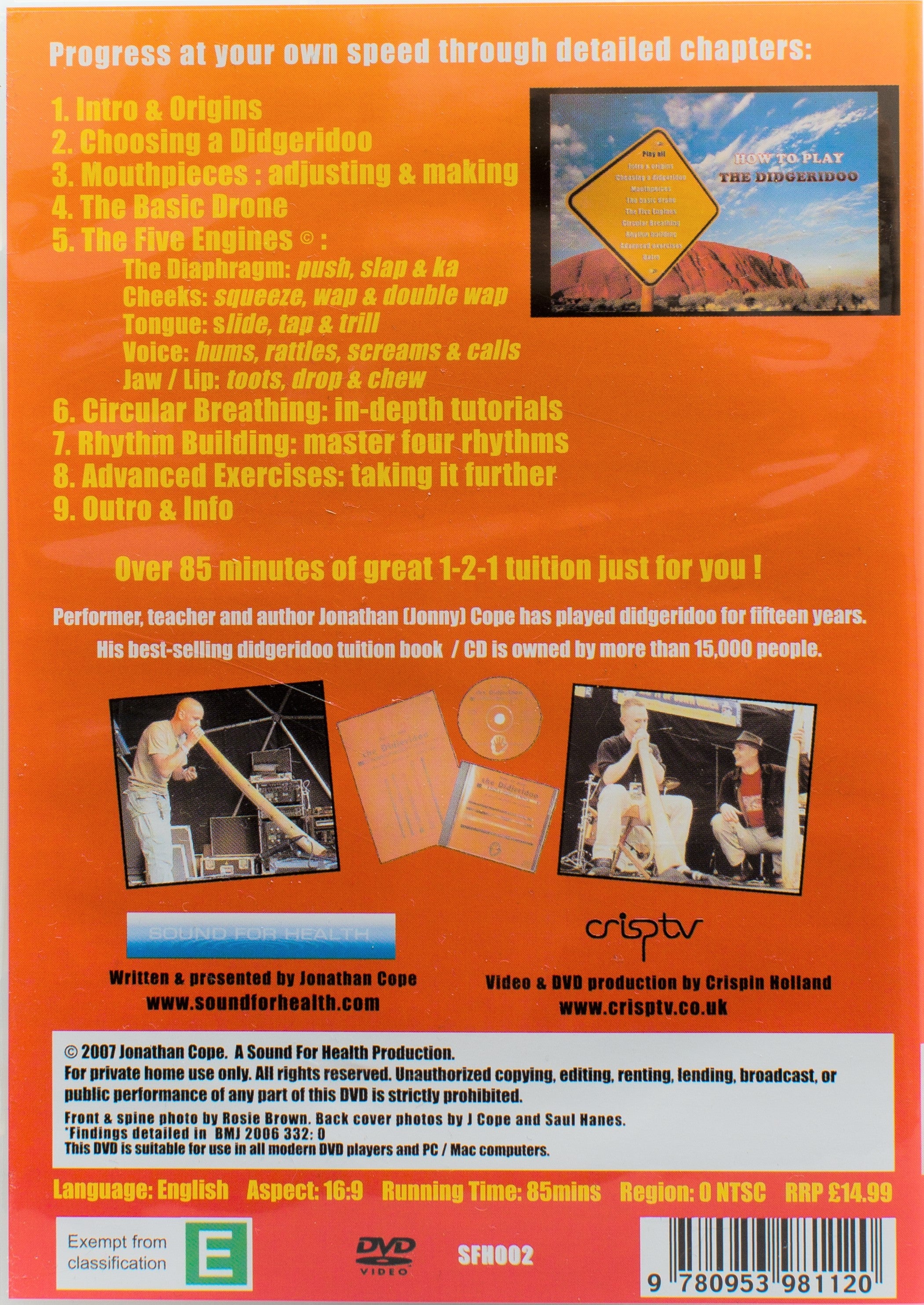 didgeridoo-dvd - hoe bespeel je de didgeridoo - circulaire ademhaling - didgeridoo leren spelen