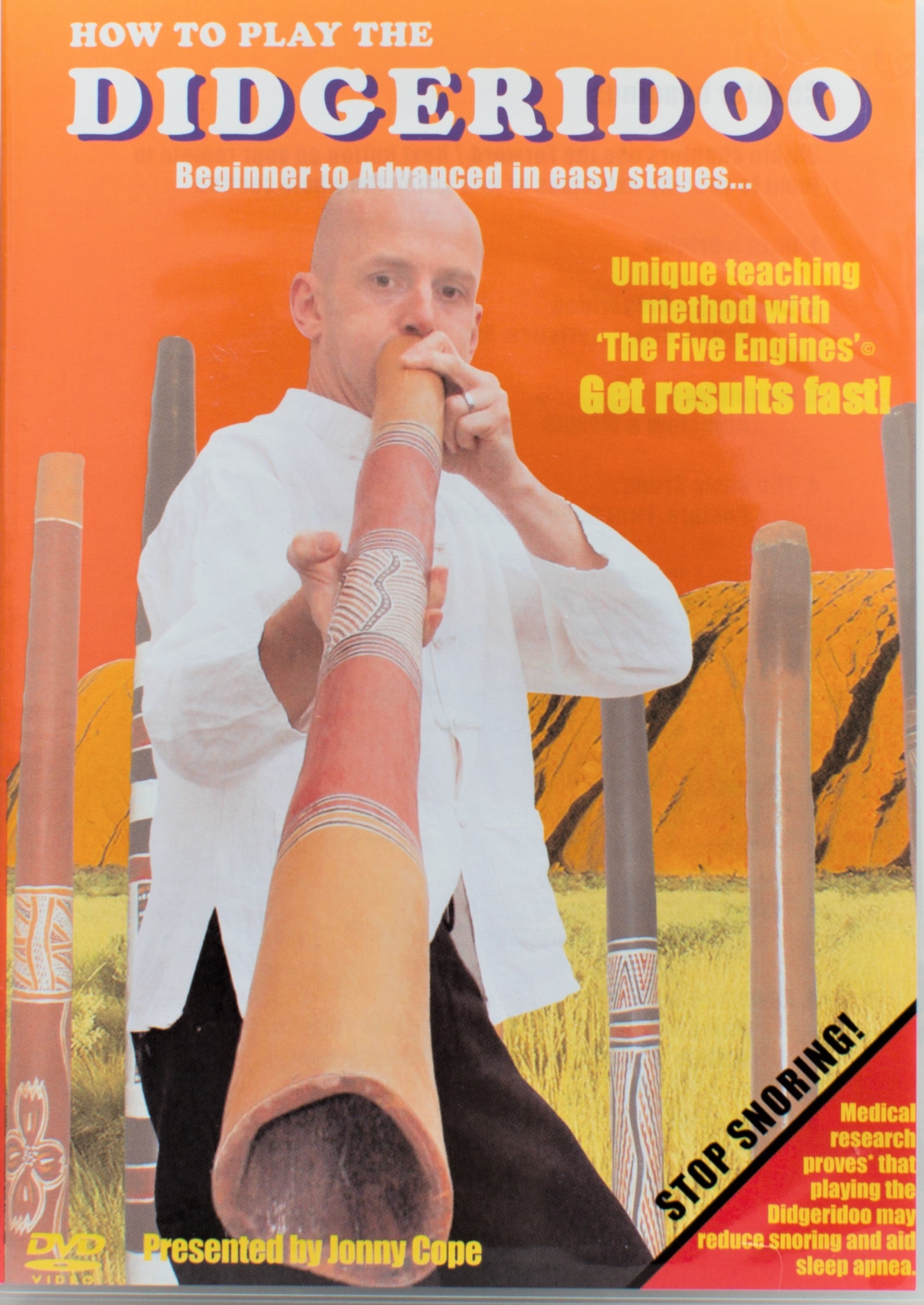 starterspakket didgeridoo – bamboe didgeridoo inclusief draagtas, dvd en bijenwas