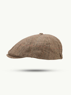 scippis cap – greenock – platte pet met visgraatpatroon – traditioneel design & moderne pasvorm