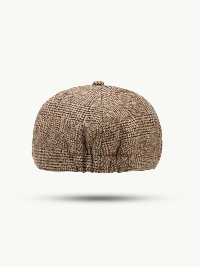 scippis cap – greenock – platte pet met visgraatpatroon – traditioneel design & moderne pasvorm
