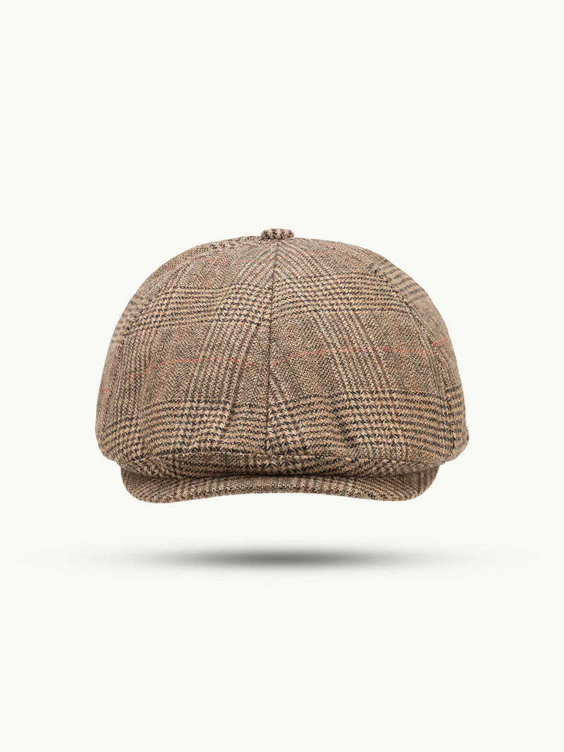 scippis cap – greenock – platte pet met visgraatpatroon – traditioneel design & moderne pasvorm