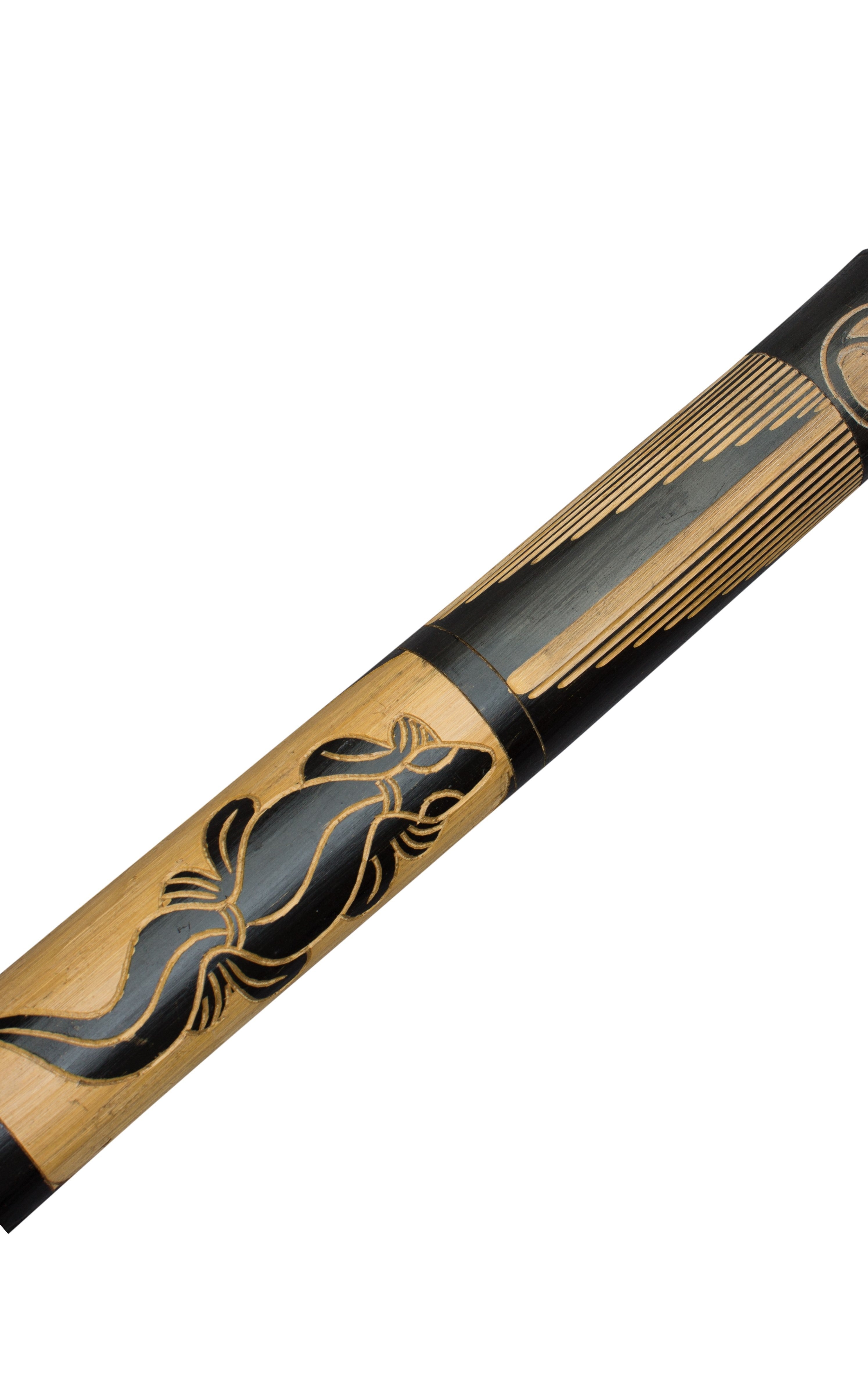 rainstick 100cm bewerkt – met nylon hoes