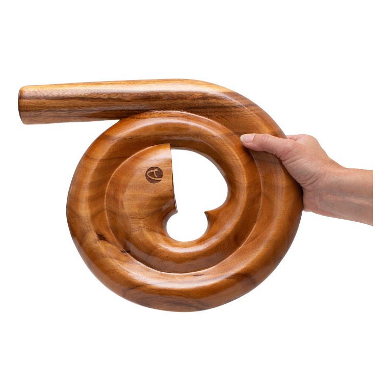 spiraal didgeridoo inclusief gevoerde nylon tas- compacte didgeridoo