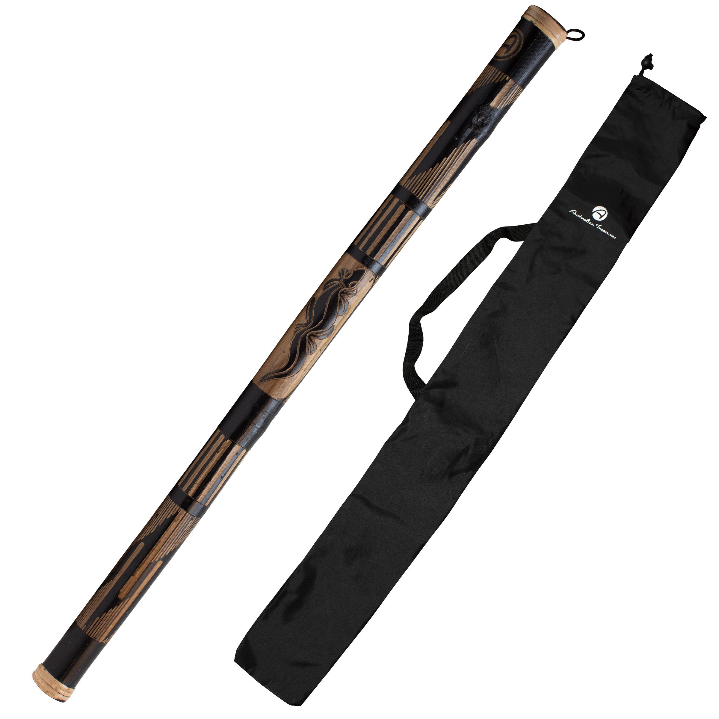 rainstick 100cm bewerkt – met nylon hoes