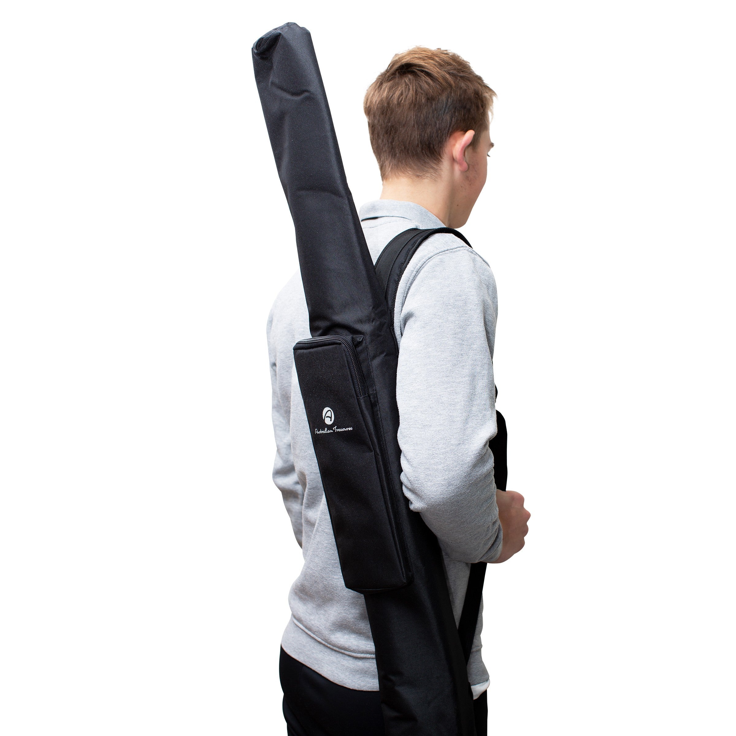 didgeridootas 170cm -gevoerde nylon didgeridootas - bell ø 19cm - opbergvak