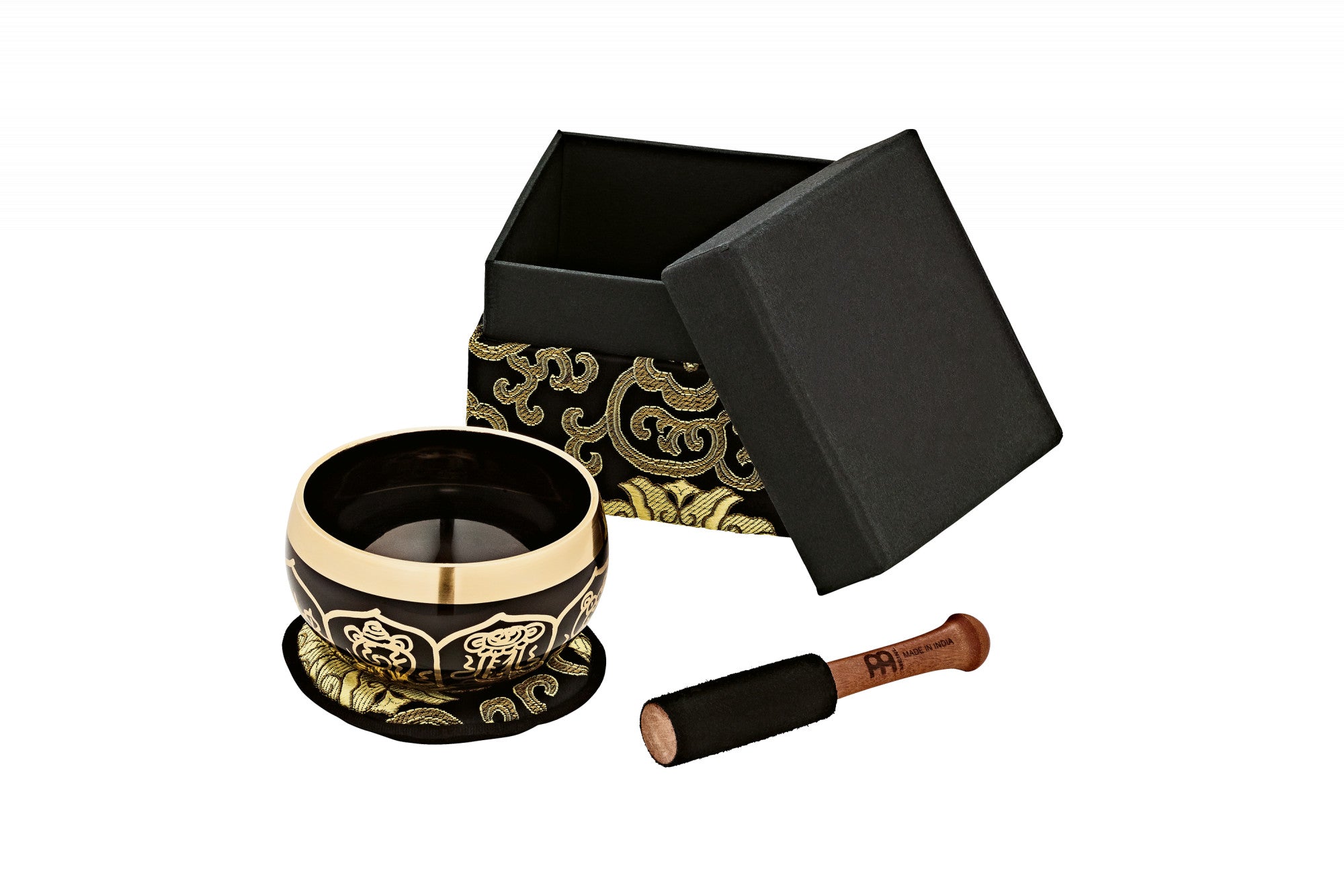 KLANKSCHAAL ORNAMENTAL 300G – Zwart Design voor Meditatie