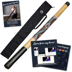 didgeridoo set –  inclusief tas en online cursus