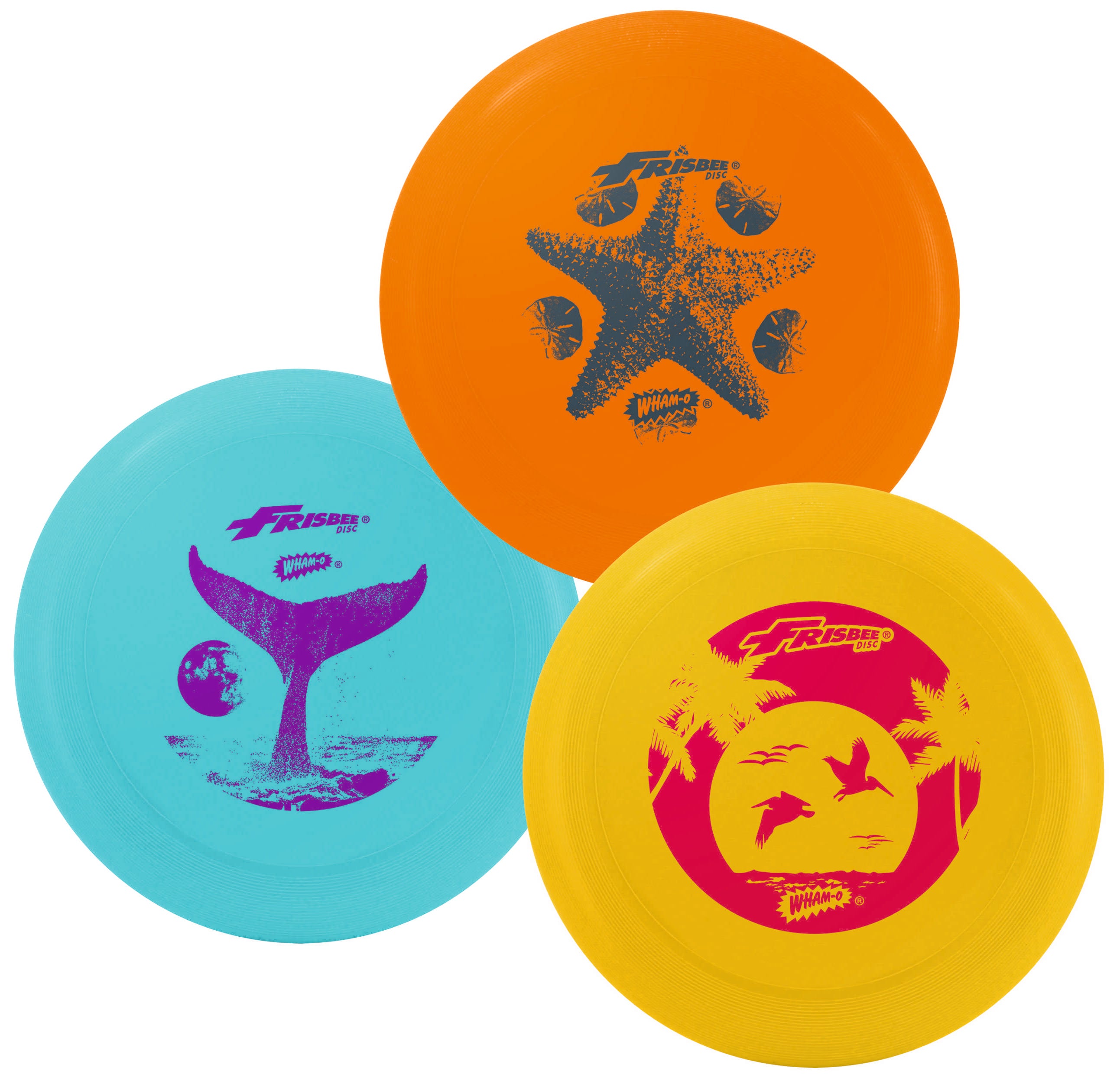 frisbee 110 gr.malibu 3 kleur.ass wham-o
