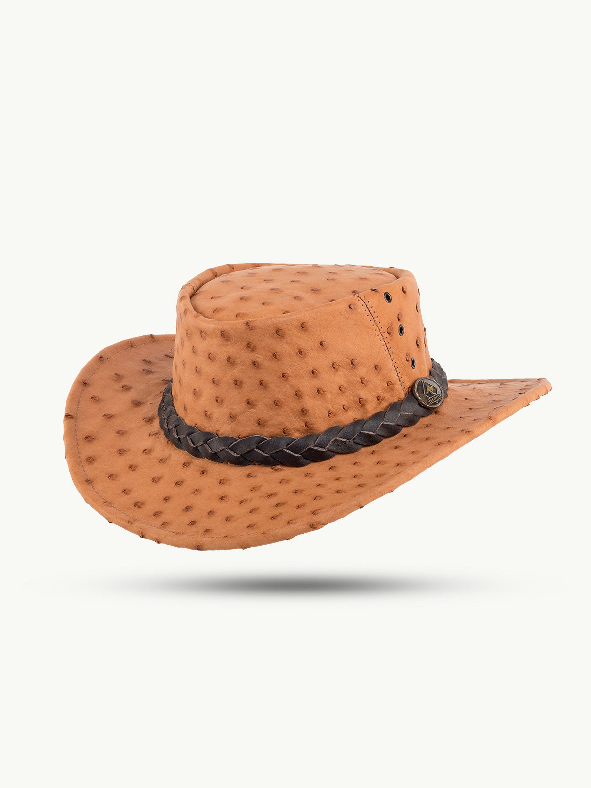 scippis hoed – ostrich – unieke hoed van struisvogelleer – duurzaam & karaktervol voor een opvallende look