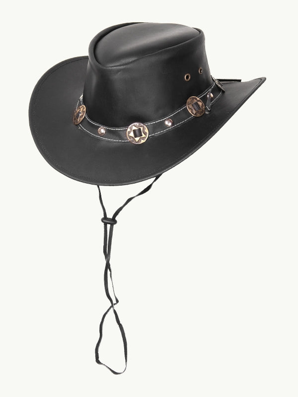 Scippis Concho Hoed – Elegante Lederen Westernhoed