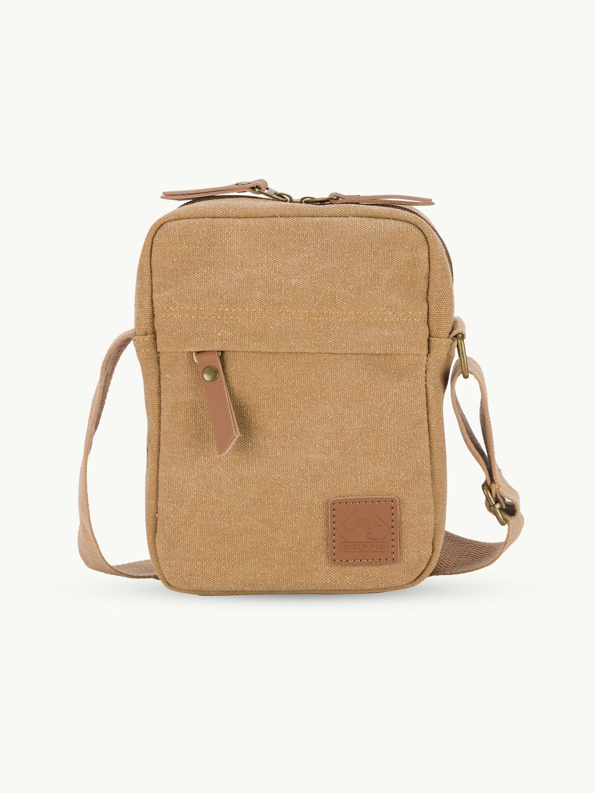 scippis mate bag – slanke canvas schoudertas