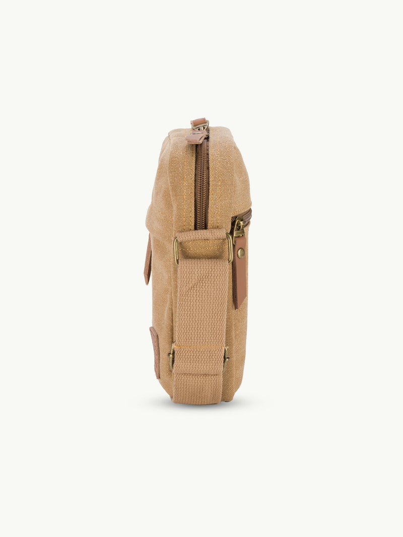 scippis mate bag – slanke canvas schoudertas