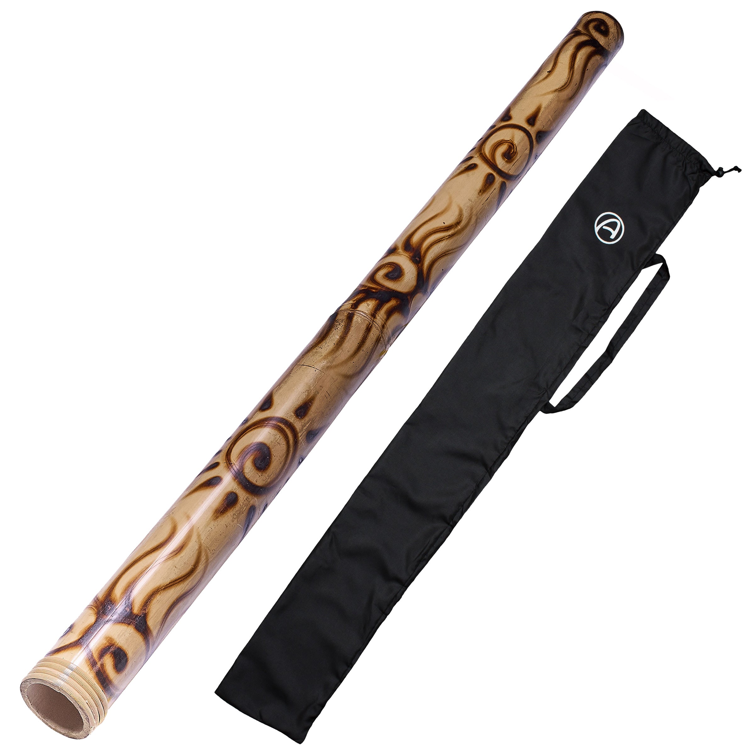 Bamboo Didgeridoo 120cm – Blank/Burned Look for Beginners. Low tone 
