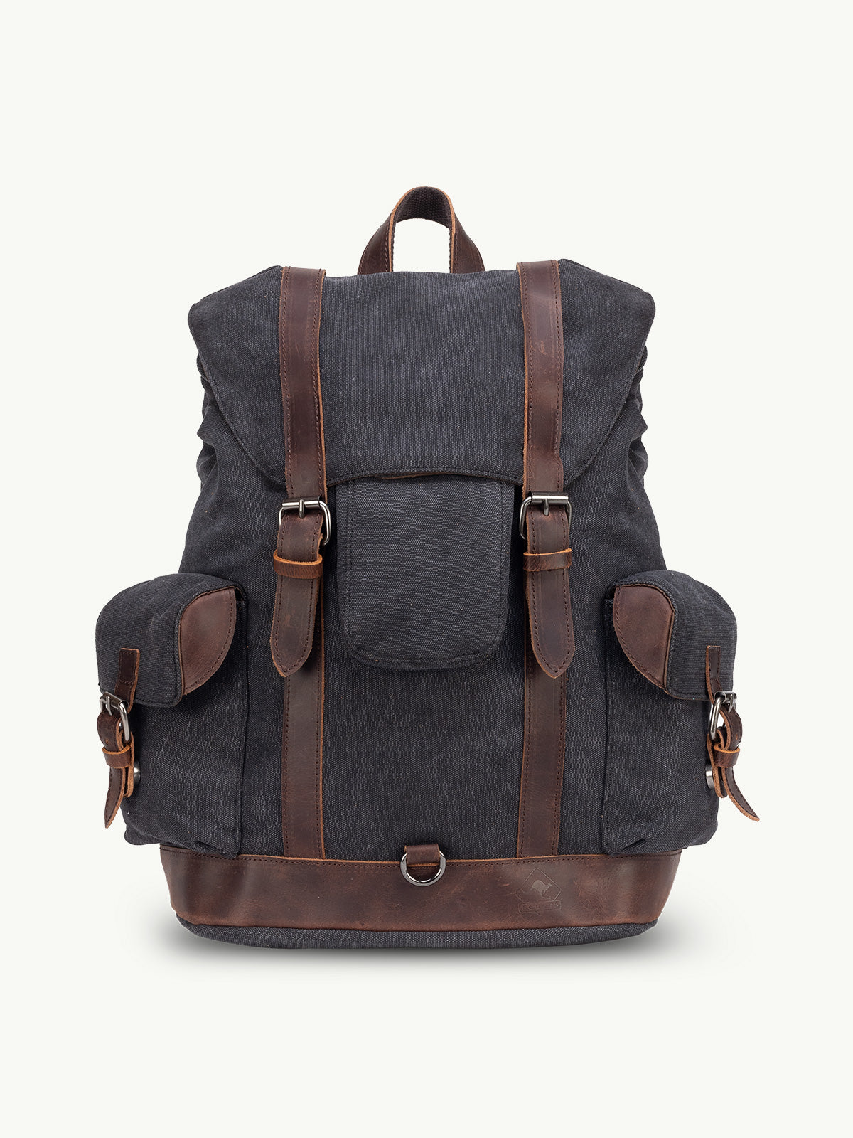 scippis wanderlust rugzak – outdoor rugzak van canvas en leer