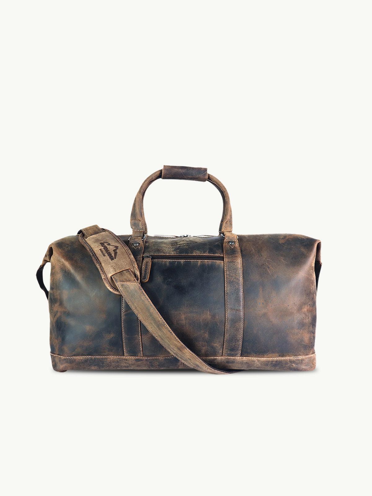 scippis duffel bag alabama – grote weekendtas van canvas en leer