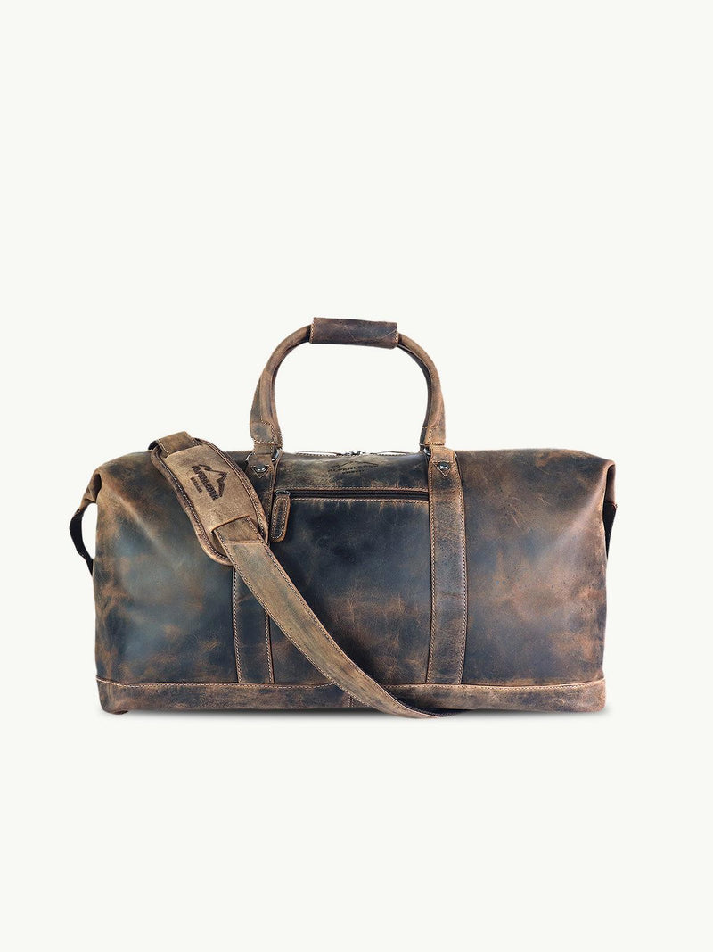 scippis duffel bag alabama – grote weekendtas van canvas en leer