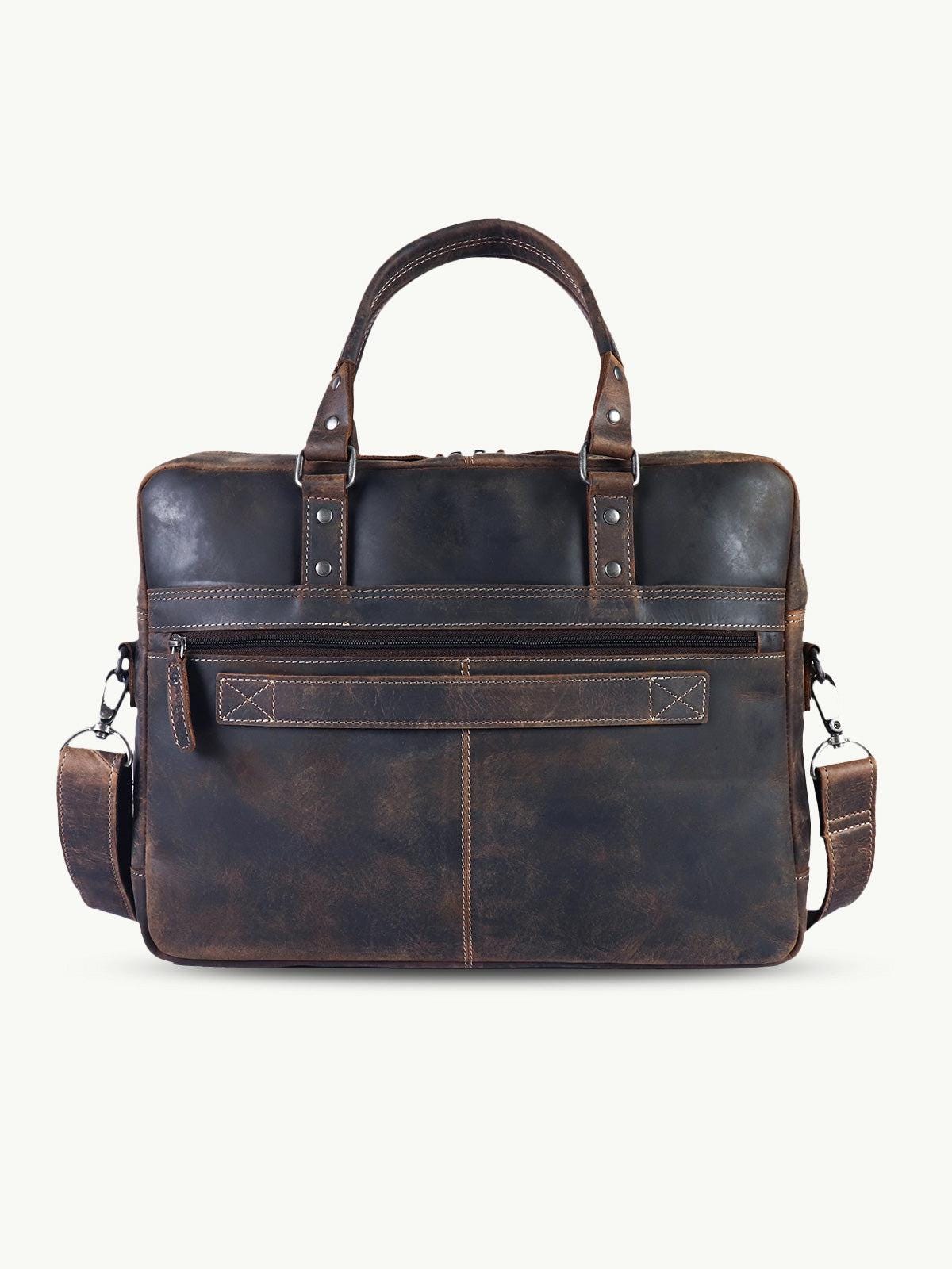 scippis messenger bag ludwig – klassieke leren schoudertas met brede klep