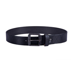 scippis belt raute – leren riem met ingeperst diamantpatroon en gesp