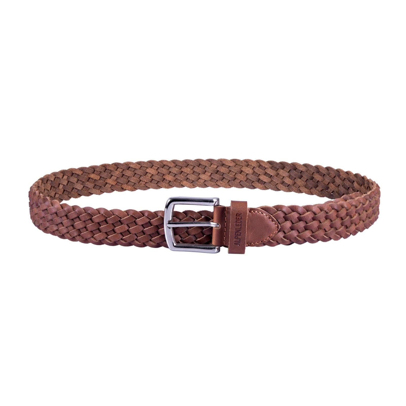 scippis belt flechtwerk – gevlochten leren riem met gesp in vintage stijl